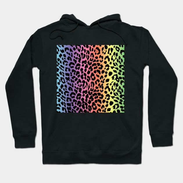 colorful leopard pattern Hoodie by Eric Okore